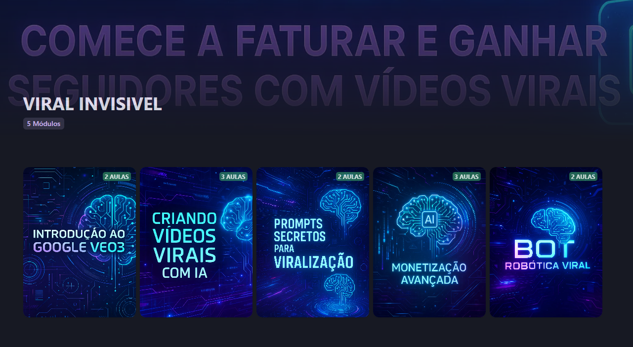 Área de Membros Viral Invisível